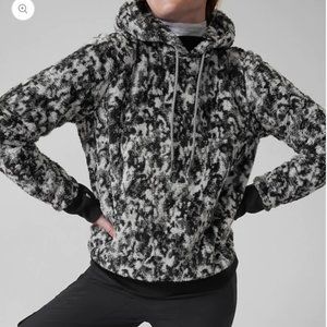 ATHLETA Tugga Sherpa Hoodie, Glacial Black